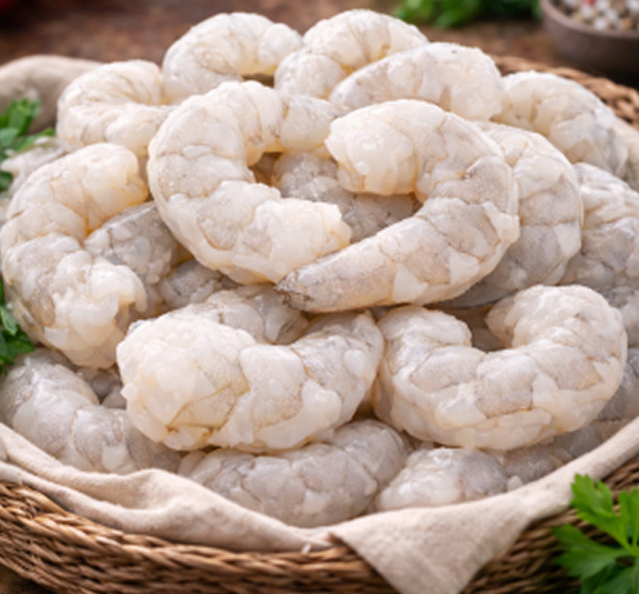 Peeled & Deveined Tail- Off Shrimp